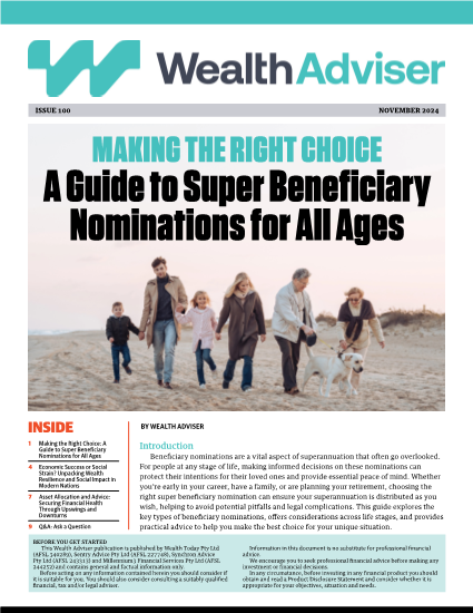 Wealth Adviser newsletter - Issue 100