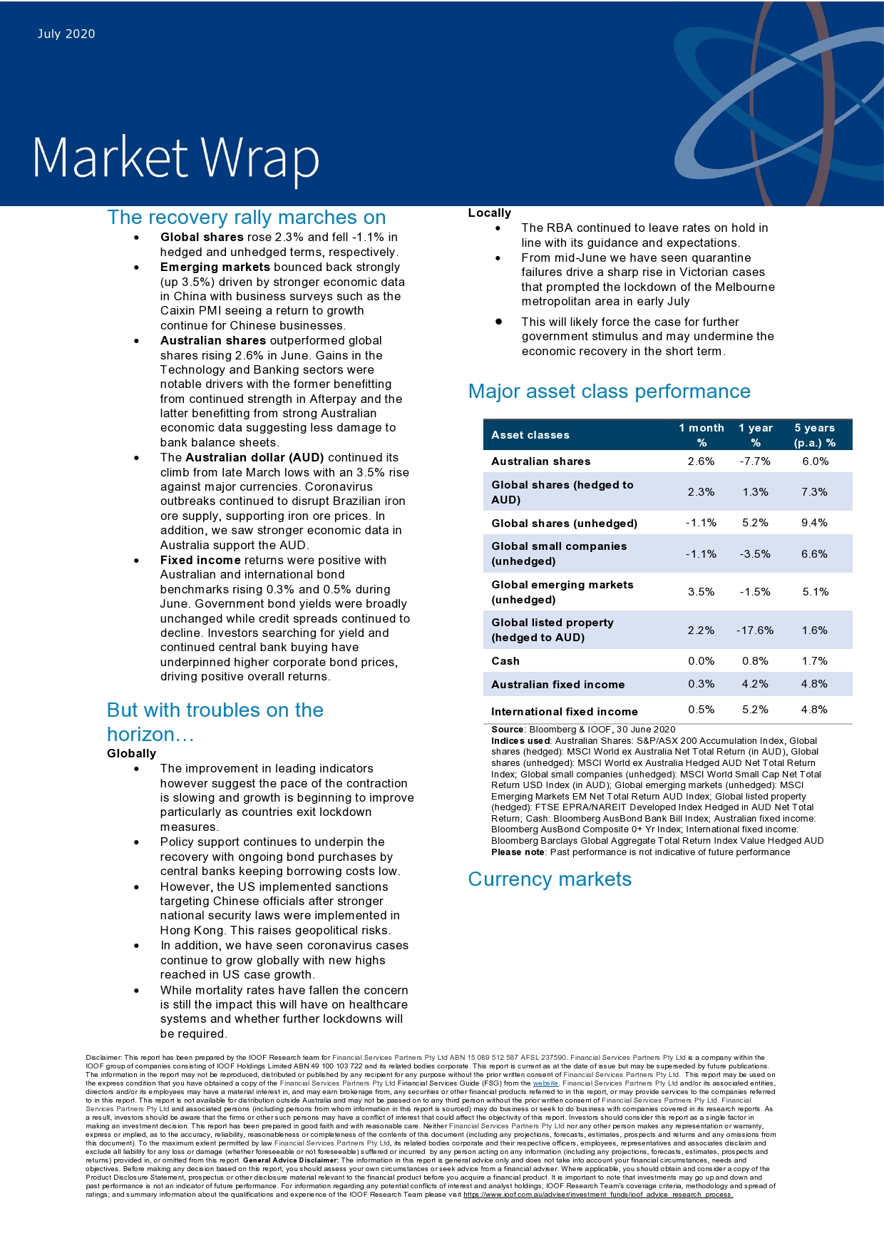 Market Wrap - July 2020